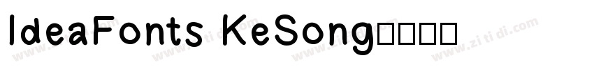 IdeaFonts KeSong字体转换